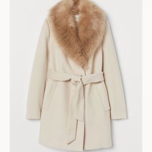 NWT H&m wool blend coat XXS